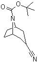 structure of CAS# 856900-26-0, 3-氰基-8-氮杂双环[3.2.1]辛烷-8-甲酸叔丁酯