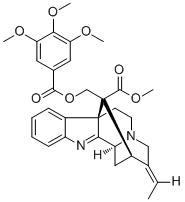CAS 登录号：85769-33-1, Alstolenine, 脱乙酰基阿枯米灵三甲基五倍子酸酯