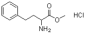 CAS # 85808-33-9, DL-Homophenylalanine methyl ester hydrochloride, (±)-2-Amino-4-phenylbutyric acid methyl ester hydrochloride, 2-Amino-4-phenylbutyric acid methyl ester hydrochloride