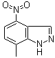 CAS # 858227-24-4, 7-Methyl-4-nitro-1H-indazole