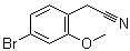 structure of CAS# 858523-37-2, 4-溴-2-甲氧基苯乙腈