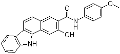 CAS # 86-19-1, 2-Hydroxy-N-(4-methoxyphenyl)-11H-benzo[a]carbazole-3-carboxamide, Cibanaphthol NS, Naphtanilide SG, Naphthanilid SR, Naphtoelan SG, Brenthol GB, Azotol TCH, Amarthol AS-SG, Naphthol AS-SG, Tulathol AS-SG, Naphtol AS-SG
