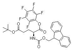 structure of CAS# 86061-04-3, N-(9-Fluorenylmethoxycarbonyl)-L-glutamic acid alpha-pentafluorophenyl gamma-tert-butyl ester