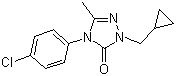 CAS 登录号：860786-67-0, 4-(4-氯苯基)-2-(环丙基甲基)-2,4-二氢-5-甲基-3H-1,2,4-三唑-3-酮