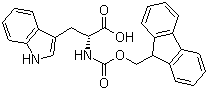 structure of CAS# 86123-11-7, Fmoc-D-tryptophan