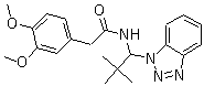 structure of CAS# 861393-66-0, N-[1-(1H-苯并三唑-1-基)-2,2-二甲基丙基]-3,4-二甲氧基苯乙酰胺