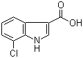 structure of CAS# 86153-24-4, 7-氯吲哚-3-羧酸