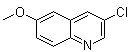 structure of CAS# 861553-63-1, 3-氯-6-甲氧基喹啉