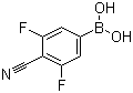 structure of CAS# 861710-03-4, (4-氰基-3,5-二氟苯基)硼酸