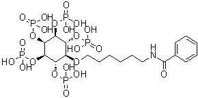CAS 登录号：861922-14-7, 5-O-[6-(苯甲酰基氨基)己基]-D-myo-肌醇-1,2,3,4,6-五磷酸酯