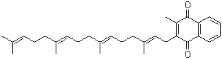 CAS # 863-61-6, Menatetrenone, Vitamin K2, 2-Methyl-3-[(2E,6E,10E)-3,7,11,15-tetramethylhexadeca-2,6,10,14-tetraenyl]naphthalene-1,4-dione