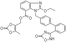 structure of CAS# 863031-21-4, 阿齐沙坦奥美沙坦酯