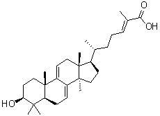 CAS # 86377-52-8, Ganoderic acid Y, (3beta,24E)-3-Hydroxylanosta-7,9(11),24-trien-26-oic acid