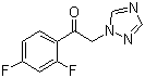 structure of CAS# 86404-63-9, 2,4-Difluoro-alpha-(1H-1,2,4-triazolyl)acetophenone