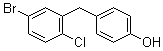 structure of CAS# 864070-18-8, 4-[(5-溴-2-氯苯基)甲基]苯酚