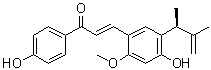 CAS # 864232-34-8, Licochalcone E, (2E)-3-[5-[(1S)-1,2-Dimethyl-2-propen-1-yl]-4-hydroxy-2-methoxyphenyl]-1-(4-hydroxyphenyl)-2-propen-1-one