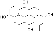 structure of CAS# 86443-82-5, N,N,N',N'-Tetrakis(2-hydroxypentyl)ethylenediamine