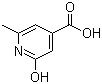 structure of CAS# 86454-13-9, 2-Hydroxy-6-methylisonicotinic acid