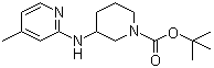 structure of CAS# 864685-00-7, 3-[(4-甲基-2-吡啶基)氨基]-1-哌啶甲酸叔丁酯