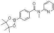 CAS 登录号：864759-39-7, N-甲基-N-2-吡啶基-4-(4,4,5,5-四甲基-1,3,2-二氧硼杂环戊烷-2-基)苯甲酰胺