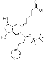 CAS # 865087-15-6, (5Z)-7-[(1R,2R,3R,5S)-2-[(1E,3S)-3-[[(1,1-Dimethylethyl)dimethylsilyl]oxy]-5-phenyl-1-pentenyl]-3,5-dihydroxycyclopentyl]-5-heptenoic acid
