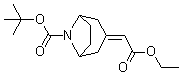structure of CAS# 865106-60-1, 3-[(乙氧羰基)亚甲基]-8-氮杂双环[3.2.1]辛烷-8-羧酸叔丁酯
