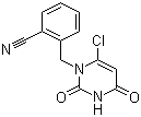 structure of CAS# 865758-95-8, 2-((6-氯-2,4-二氧代-3,4-二氢-2H-嘧啶-1-基)甲基)苯腈