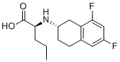 structure of CAS# 865774-79-4, N-[(2S)-6,8-二氟-1,2,3,4-四氢-2-萘基]-L-正缬氨酸