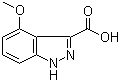 structure of CAS# 865887-02-1, 4-Methoxyindazole-3-carboxylic acid