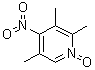 structure of CAS# 86604-79-7, 4-硝基-2,3,5-三甲基吡啶 N-氧化物