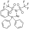 CAS 登录号：866395-16-6, (三苯基膦)金(I)双(三氟甲磺酰基)亚胺酯