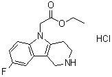 CAS # 866460-86-8, 8-Fluoro-1,2,3,4-tetrahydro-5H-pyrido[4,3-b]indole-5-acetic acid ethyl ester monohydrochloride