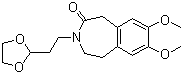 CAS 登录号：866462-51-3, 3-[2-(1,3-二氧杂环戊烷-2-基)乙基]-7,8-二甲氧基-1,3,4,5-四氢-2H-3-苯并氮杂卓-2-酮