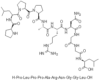 CAS # 866635-32-7, L-Prolyl-L-leucyl-L-prolyl-L-prolyl-L-alanyl-L-arginyl-L-asparaginylglycylglycyl-L-leucine