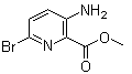 CAS # 866775-09-9, 3-Amino-6-bromopyridine-2-carboxylic acid methyl ester, Methyl 3-amino-6-bromopicolinate, Methyl 3-amino-6-bromopyridine-2-carboxylate