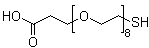 structure of CAS# 866889-02-3, 1-Mercapto-3,6,9,12,15,18,21,24-octaoxaheptacosan-27-oic acid