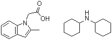 CAS # 86704-56-5, 2-Methyl-1H-indole-1-acetic acid compd. with N-cyclohexylcyclohexanamine (1:1)