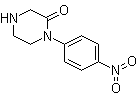 structure of CAS# 867166-73-2, 1-(4-硝基苯基)-2-哌嗪酮