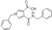 CAS # 86731-94-4, 1-(Phenylmethyl)-4-[[(phenylmethyl)amino]carbonyl]-1H-pyrrole-3-carboxylic acid