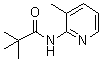 structure of CAS# 86847-66-7, N-(3-Methyl-2-pyridinyl)-2,2-dimethylpropanamide