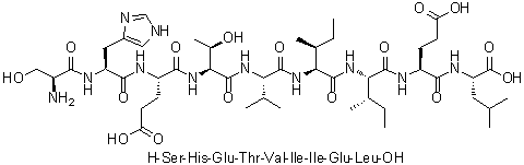 CAS 登录号：868527-38-2, L-丝氨酰-L-组氨酰-L-alpha-谷氨酰-L-苏氨酰-L-缬氨酰-L-异亮氨酰-L-异亮氨酰-L-alpha-谷氨酰-L-亮氨酸