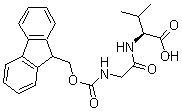 structure of CAS# 86895-14-9, N-[9H-芴-9-基甲氧羰基]甘氨酰-L-缬氨酸