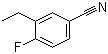 structure of CAS# 869299-63-8, 3-乙基-4-氟苯甲腈