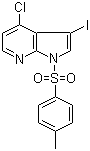 structure of CAS# 869335-20-6, 4-氯-3-碘-1-[(4-甲基苯基)磺酰基]-1H-吡咯并[2,3-b]吡啶