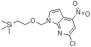 structure of CAS# 869335-22-8, 6-氯-4-硝基-1-[[2-(三甲基硅烷基)乙氧基]甲基]-1H-吡咯并[2,3-b]吡啶