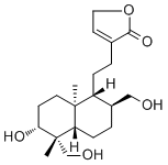 CAS 登录号：869384-82-7, 14-去氧基-17-羟基穿心莲内酯