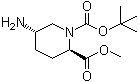 CAS # 869564-48-7, (2R,5S)-rel-5-Amino-1,2-piperidinedicarboxylic acid 1-(1,1-dimethylethyl) 2-methyl ester
