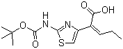 CAS 登录号：86978-24-7, (Z)-2-(2-叔丁氧羰基氨基噻唑-4-基)-2-戊烯酸