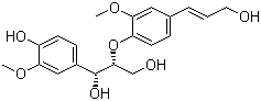 structure of CAS# 869799-76-8, (1R,2R)-1-(4-羟基-3-甲氧基苯基)-2-[4-[(1E)-3-羟基-1-丙烯-1-基]-2-甲氧基苯氧基]-1,3-丙二醇