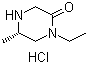 structure of CAS# 869901-73-5, (5S)-1-乙基-5-甲基哌嗪-2-酮盐酸盐